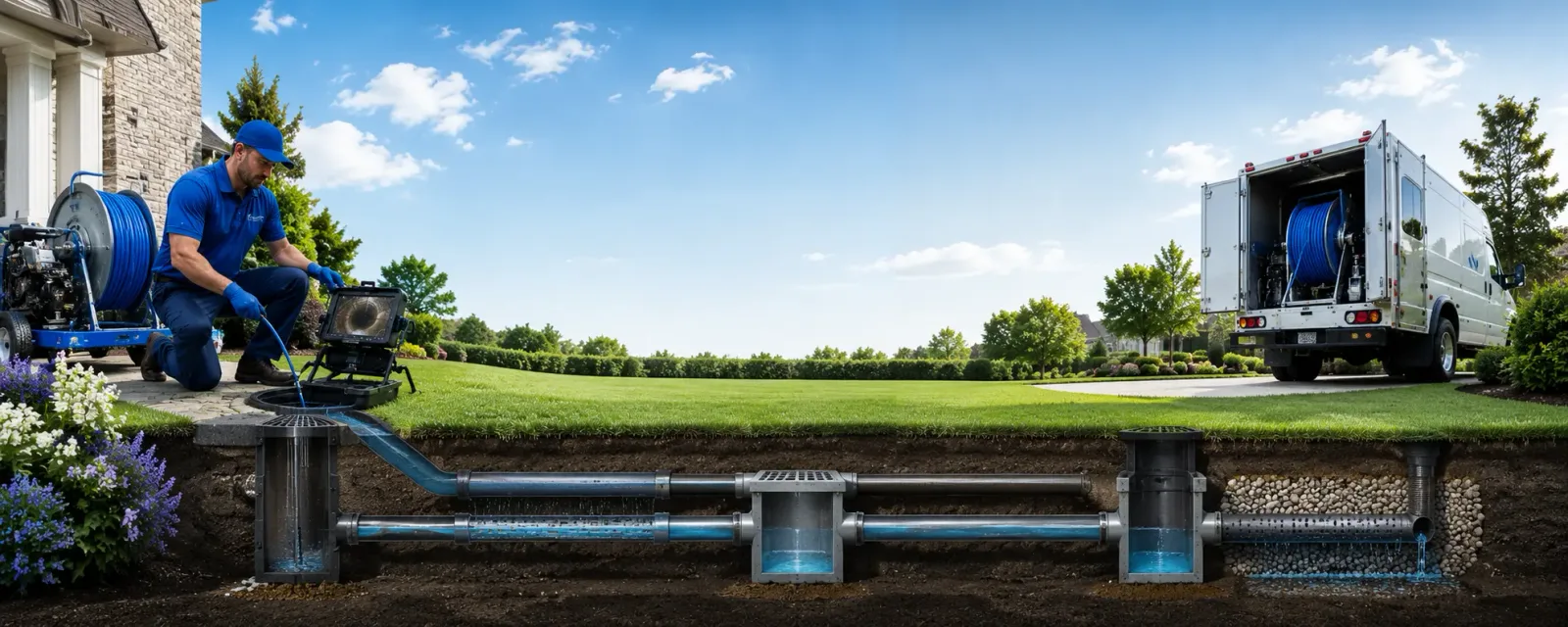 Outdoor drain cleaning information for West Camp, NY